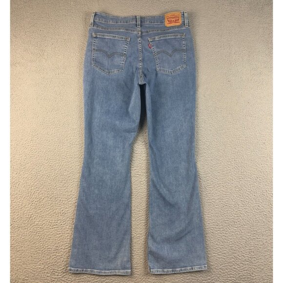 Levis Jeans Womens 32 Blue 725 Bootcut High Rise Light Wash Stretch Denim 32x29 - Picture 2 of 9